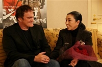 Meiko Kaji and Quentin Tarantino
